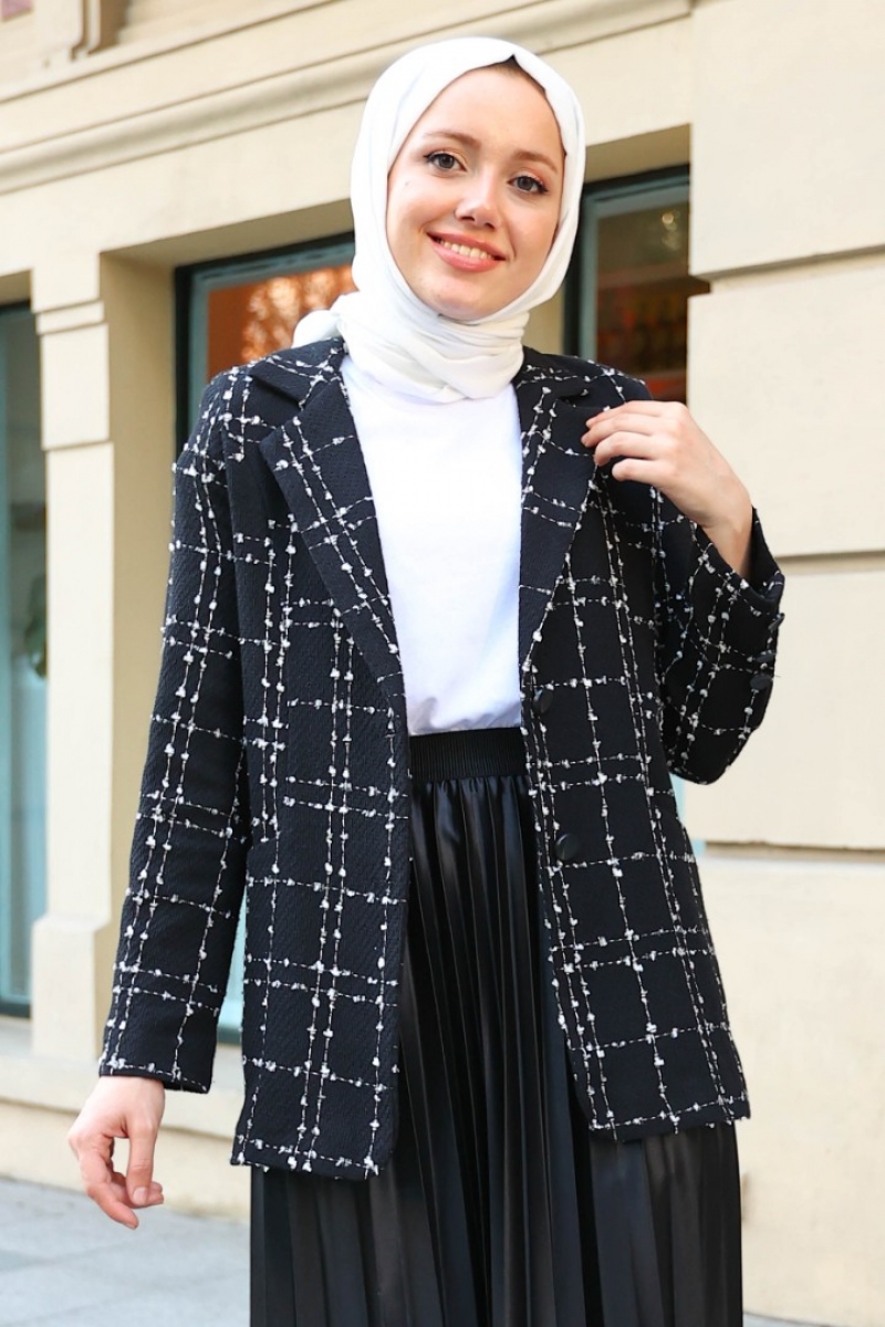 Anora Siyah Tüvit Ceket