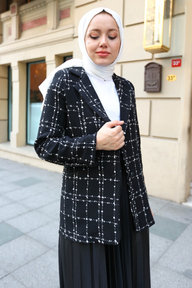 Anora Siyah Tüvit Ceket