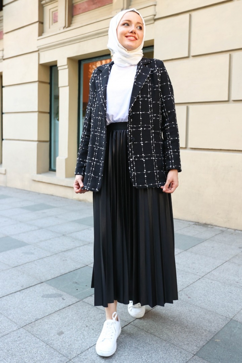 Anora Siyah Tüvit Ceket