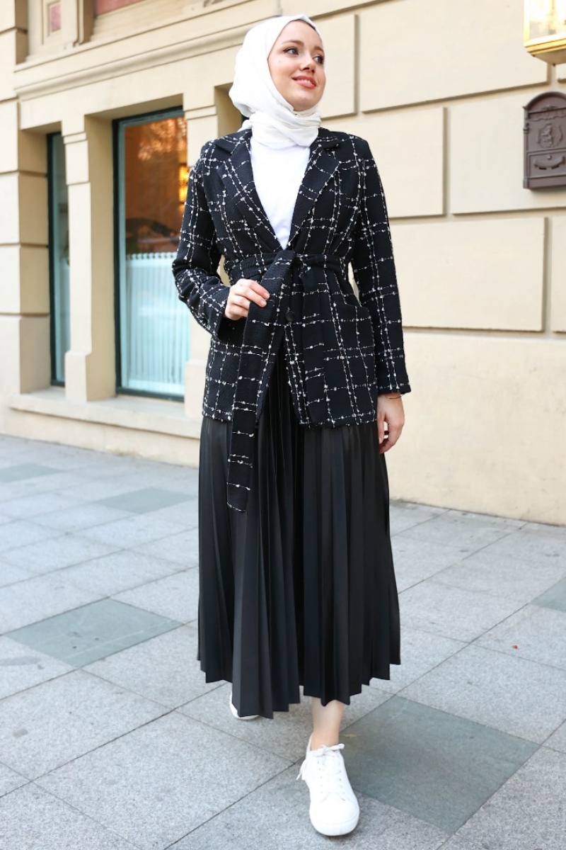 Anora Siyah Tüvit Ceket