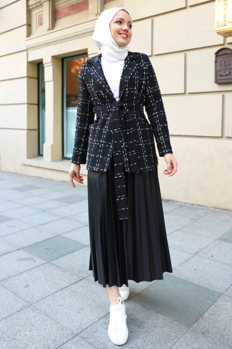 Anora Siyah Tüvit Ceket