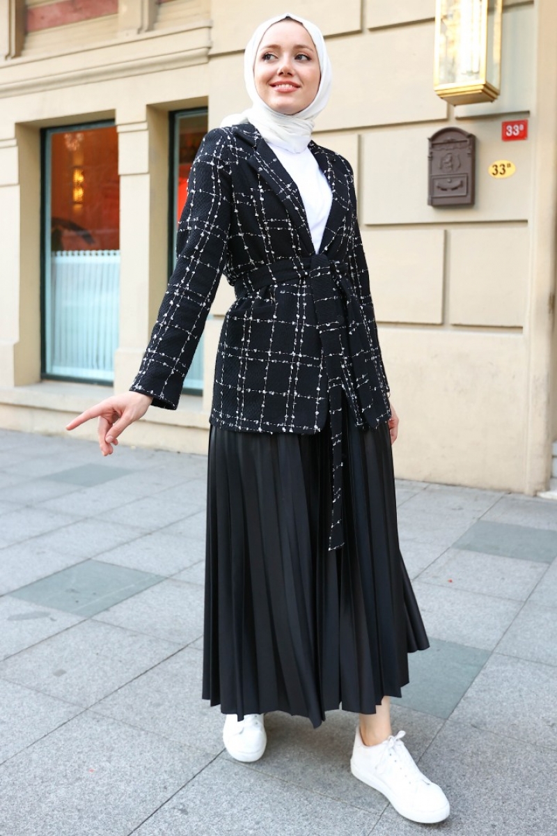 Anora Siyah Tüvit Ceket