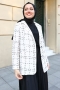 Anora Beyaz Tüvit Ceket
