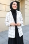 Anora Beyaz Tüvit Ceket