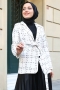 Anora Beyaz Tüvit Ceket
