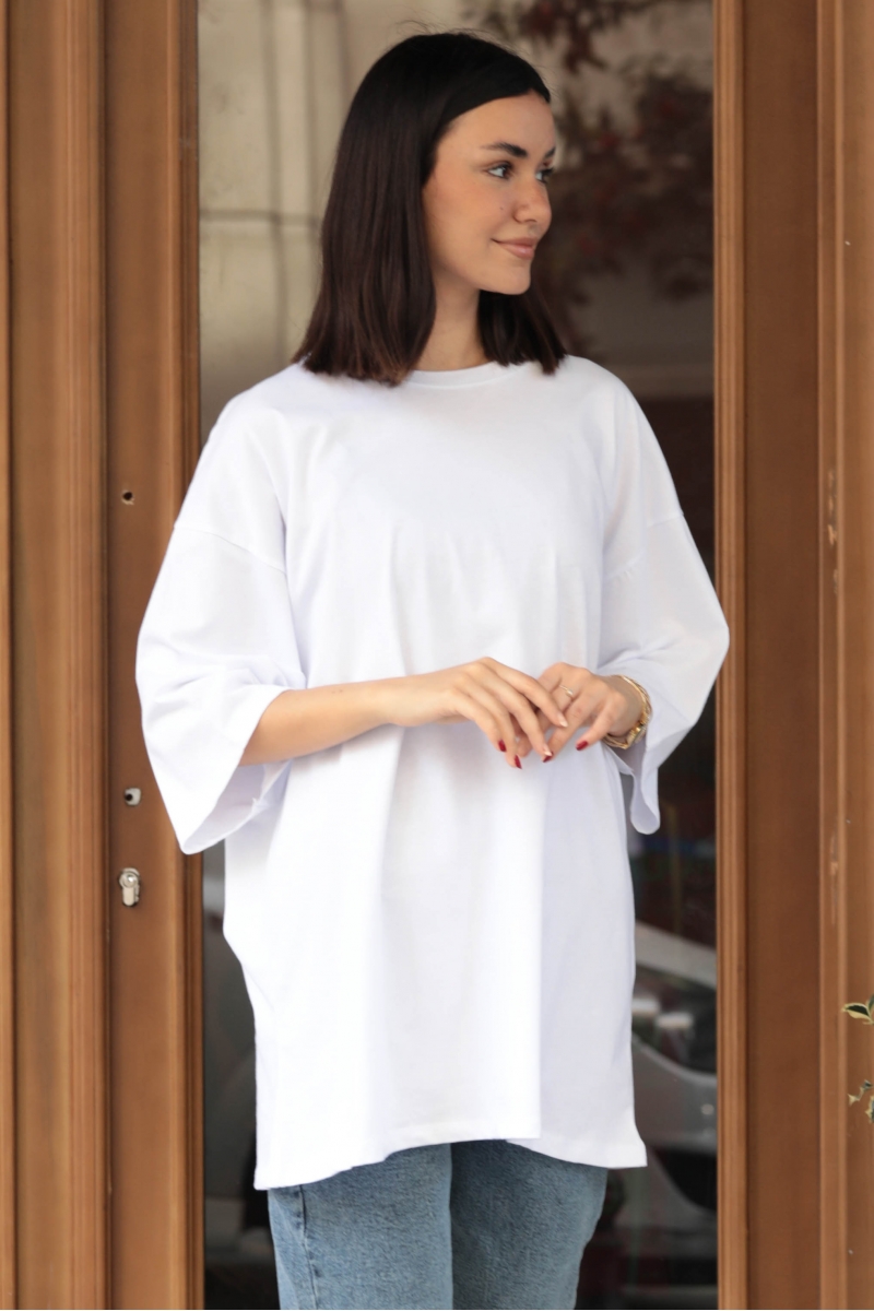 Beneza Beyaz T-Shirt