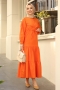 Benito Turuncu Elbise