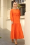 Benito Turuncu Elbise