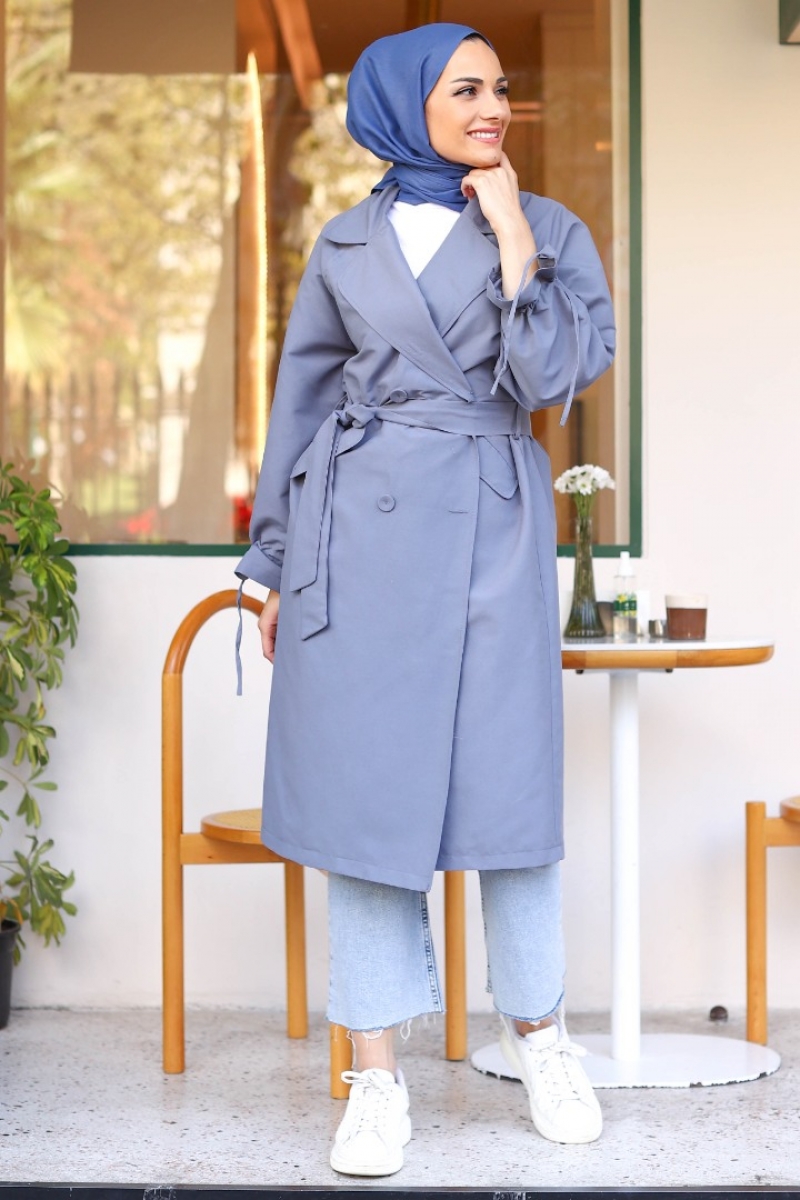 Borna İndigo Trençkot