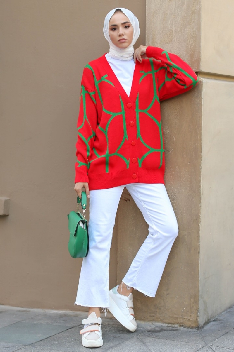 Bruno Kırmızı Hırka