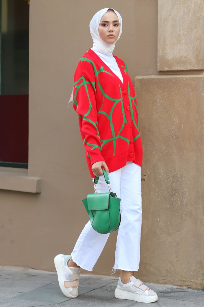 Bruno Kırmızı Hırka