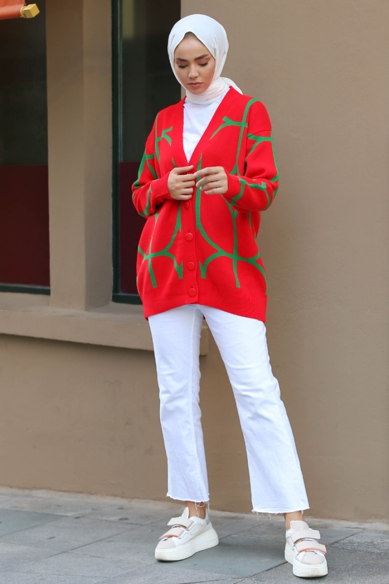 Bruno Kırmızı Hırka