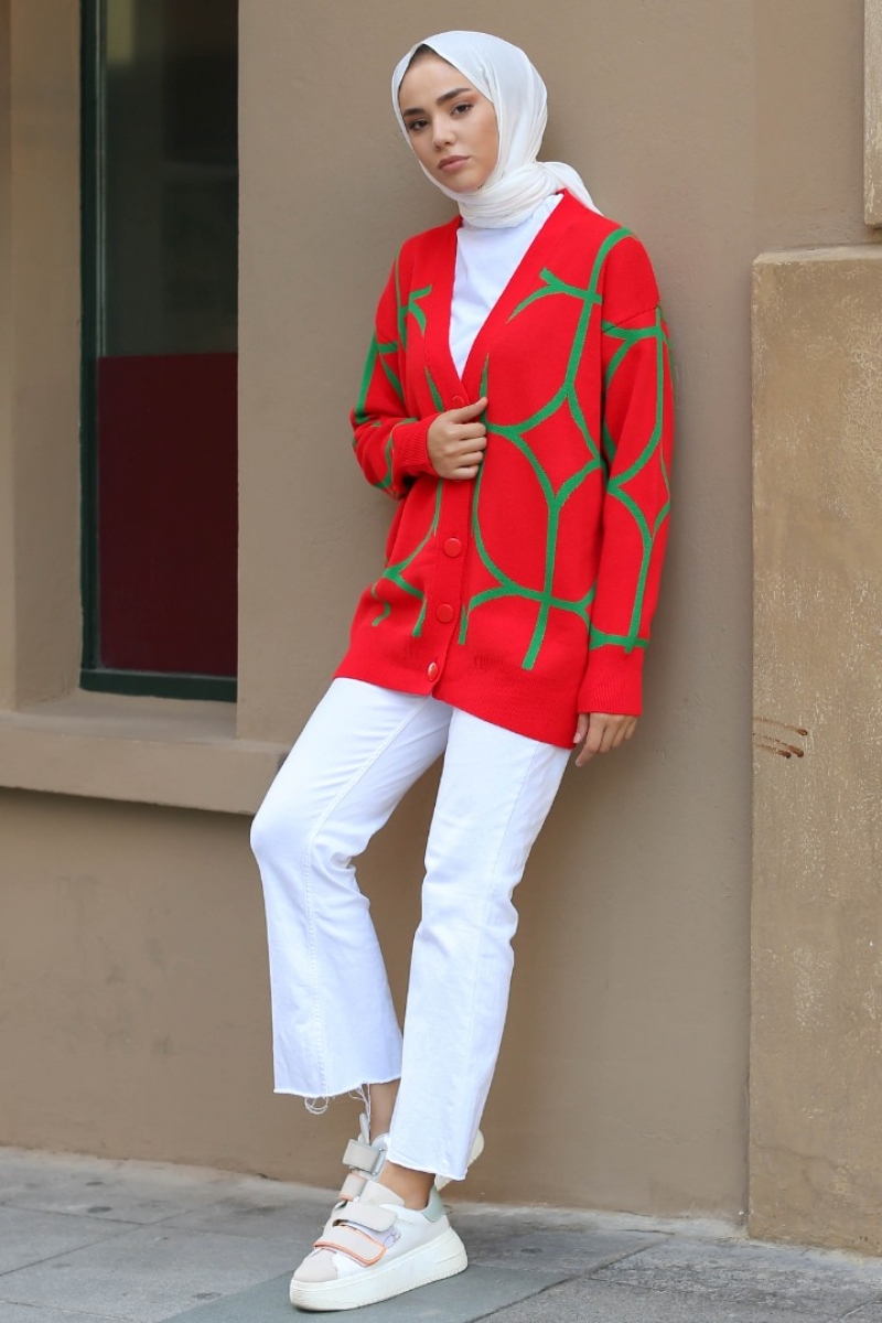 Bruno Kırmızı Hırka