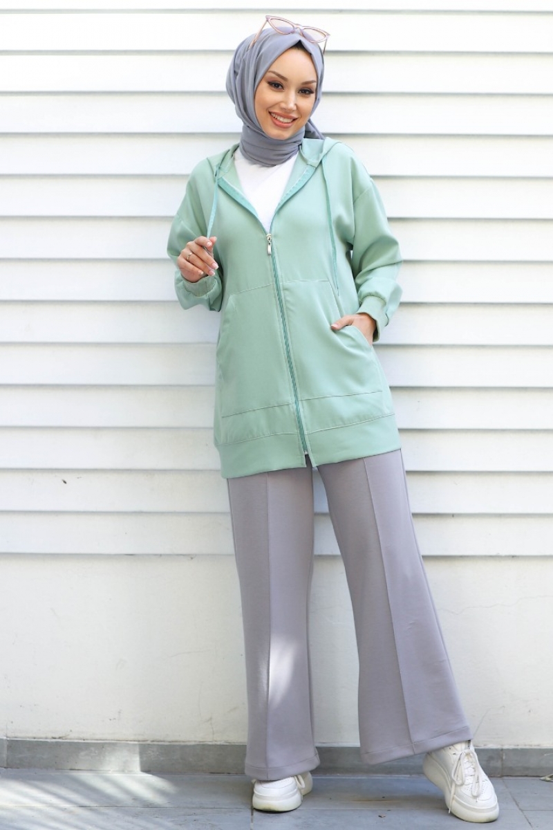 Buruno Mint Yeşili Hırka