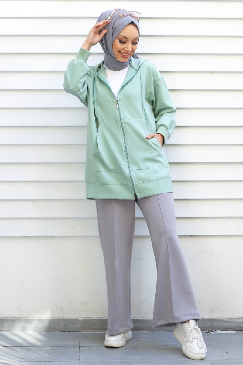 Buruno Mint Yeşili Hırka