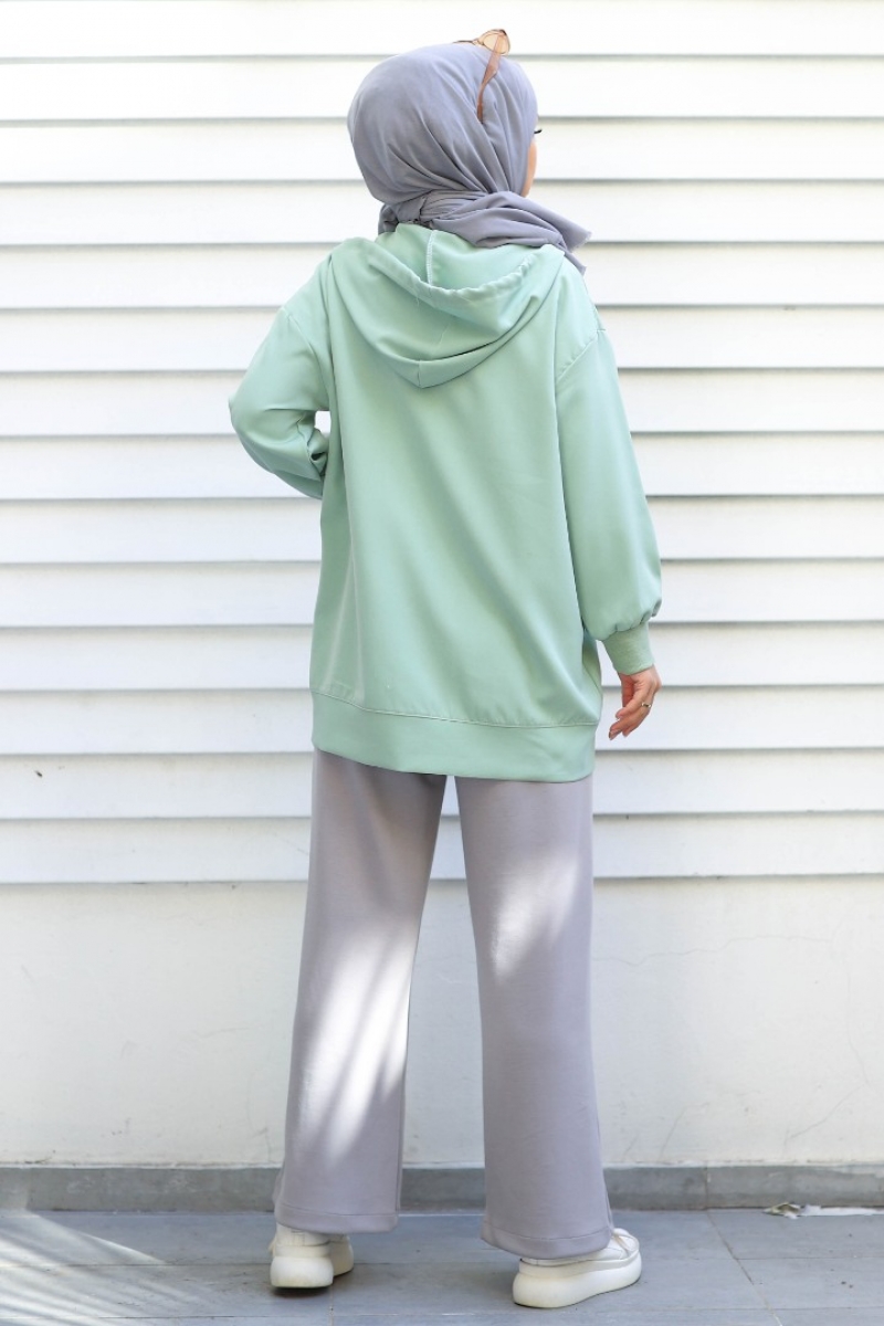 Buruno Mint Yeşili Hırka