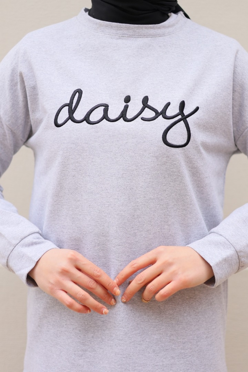 Daisy Gri Sweat