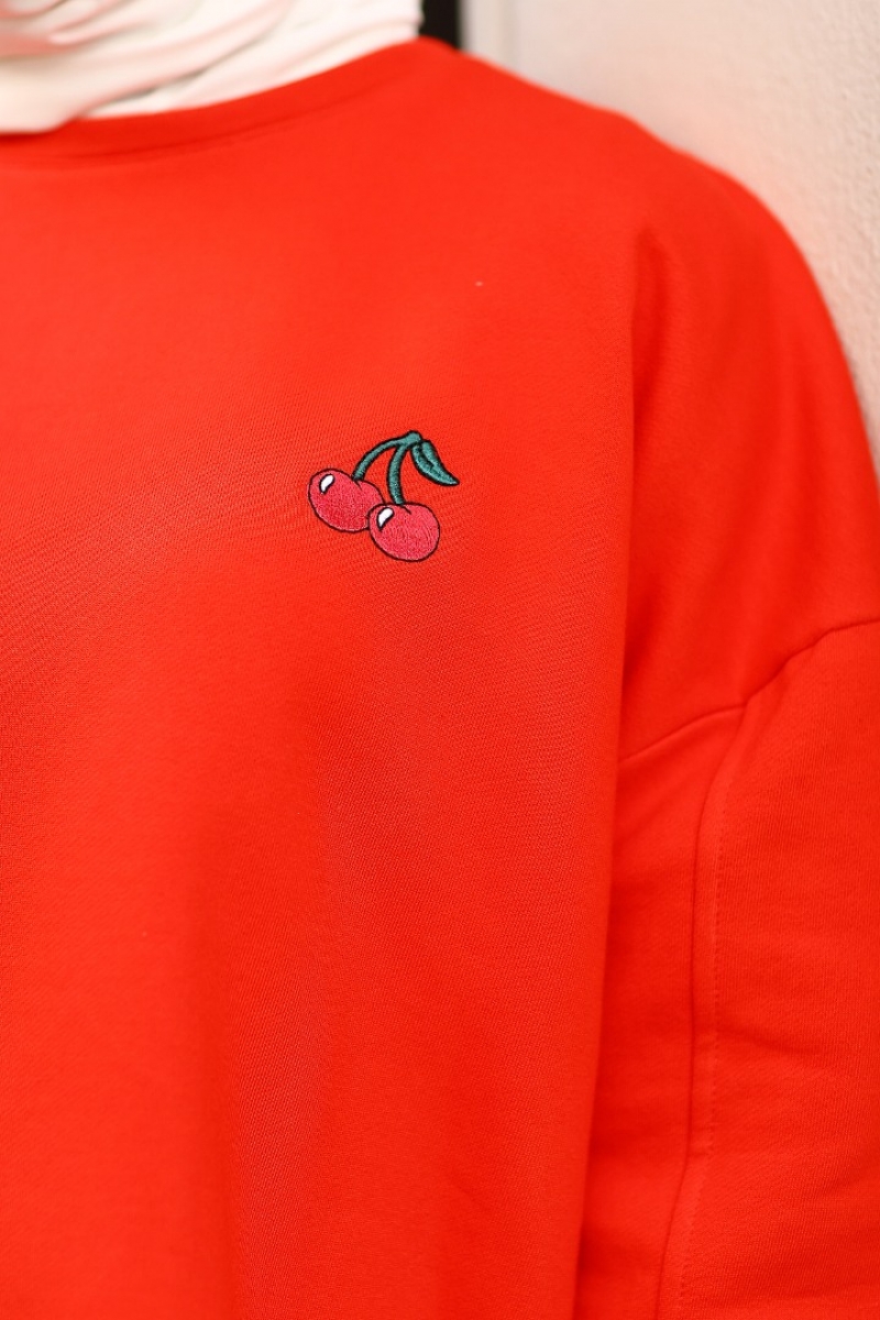 Fruit Kırmızı Sweat