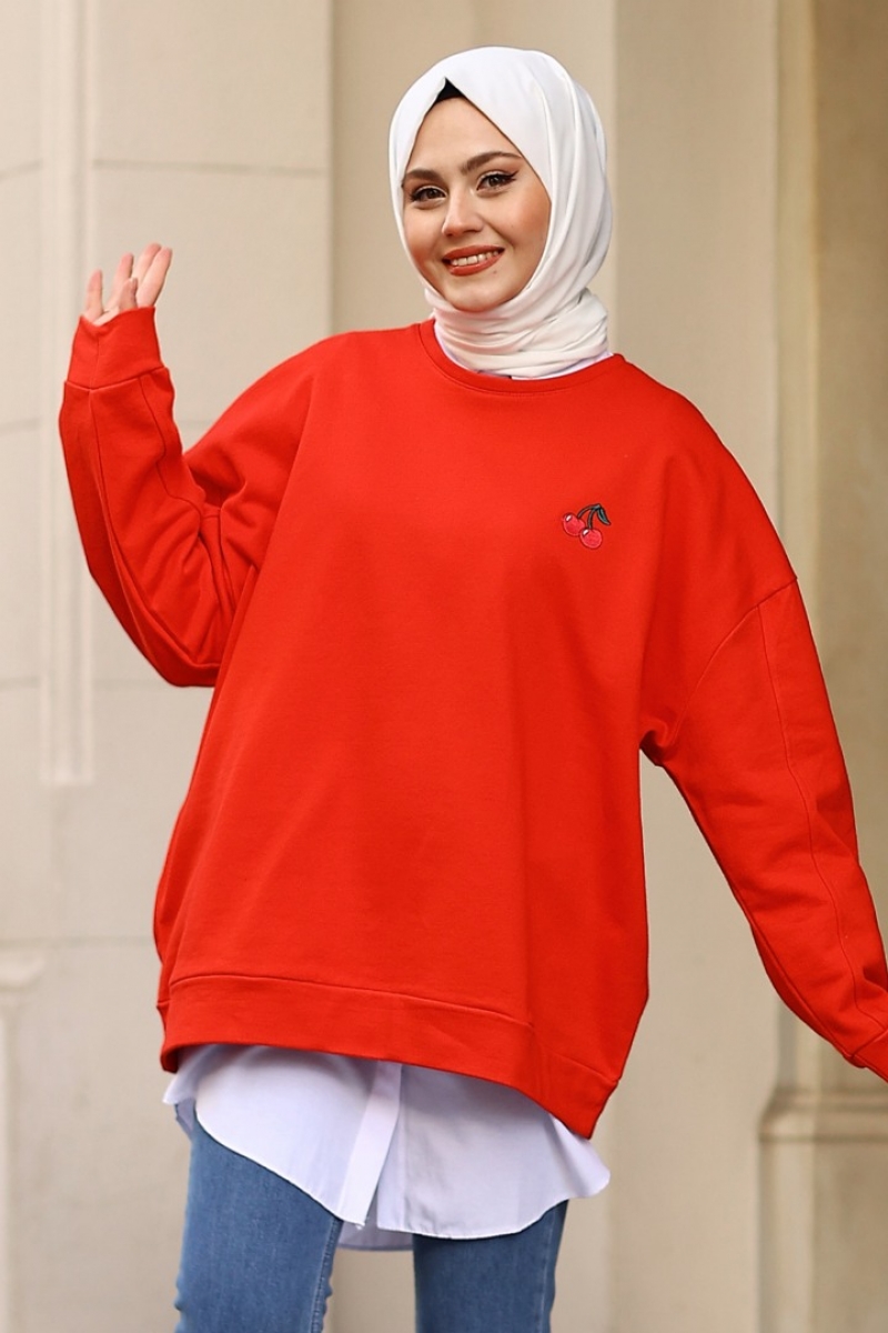 Fruit Kırmızı Sweat