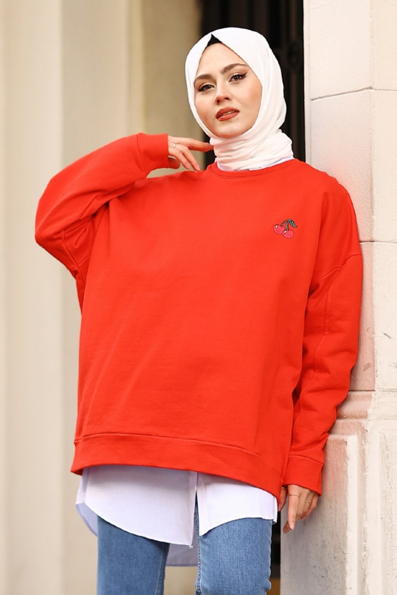 Fruit Kırmızı Sweat