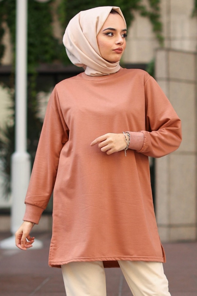 Jasia Açık Kahverengi Tunik