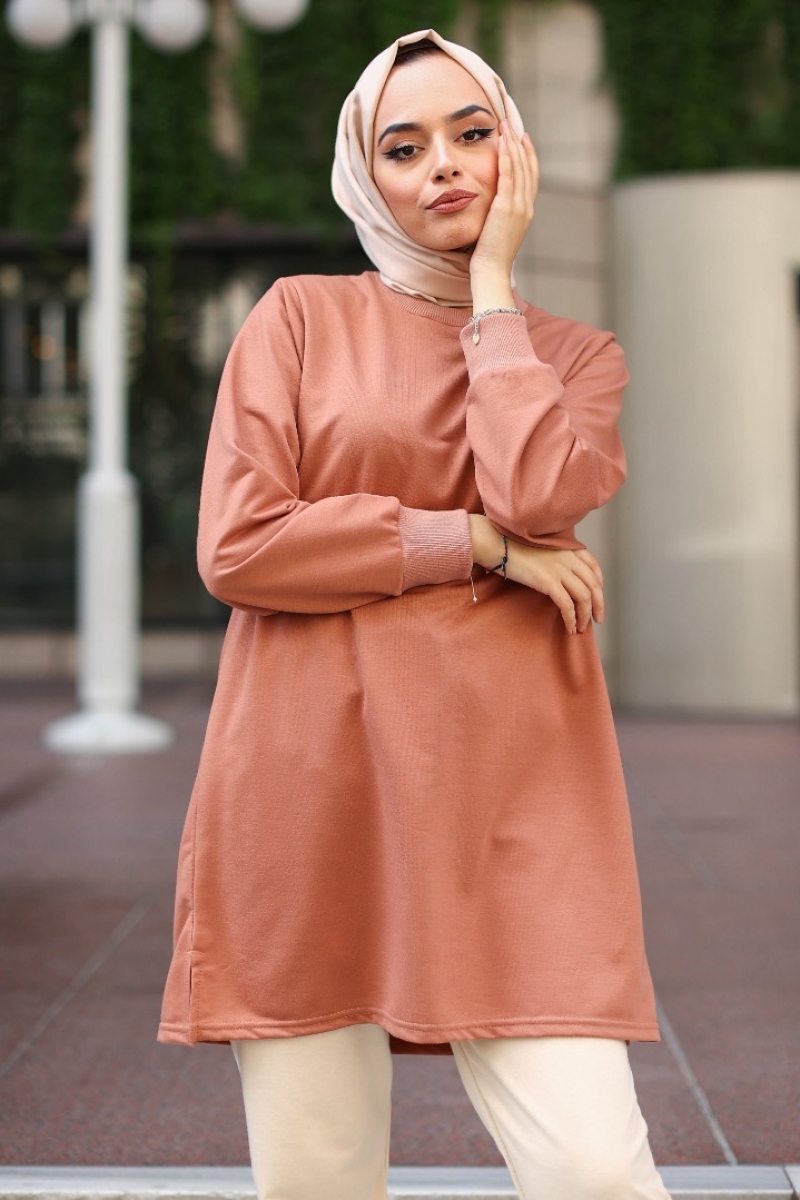 Jasia Açık Kahverengi Tunik