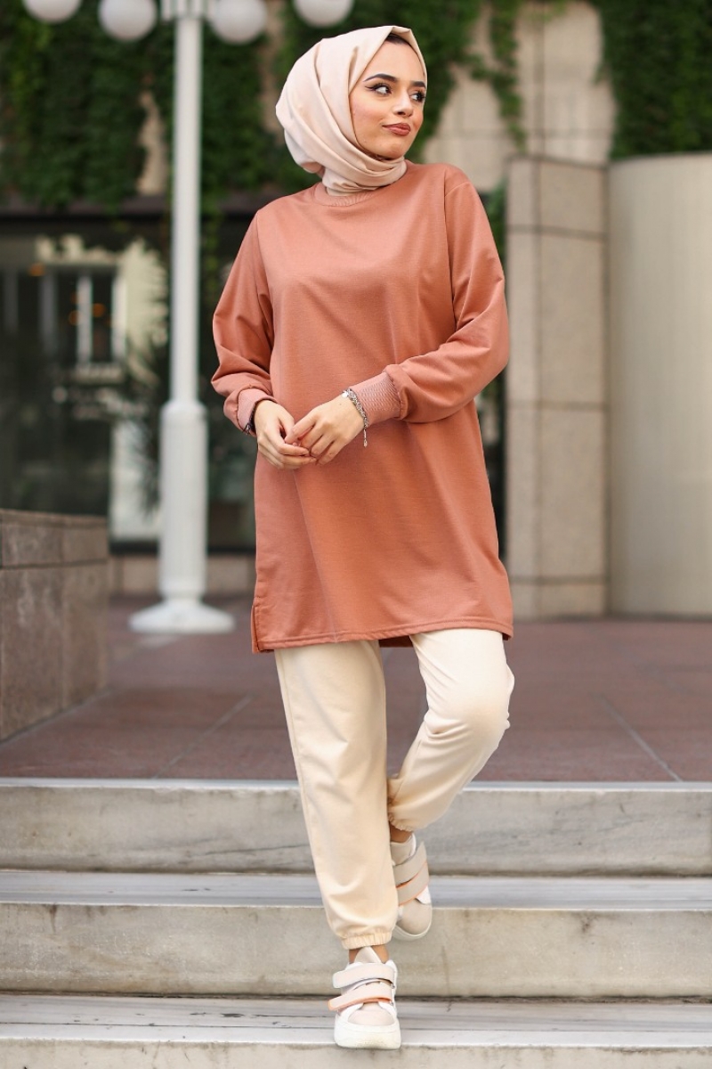 Jasia Açık Kahverengi Tunik