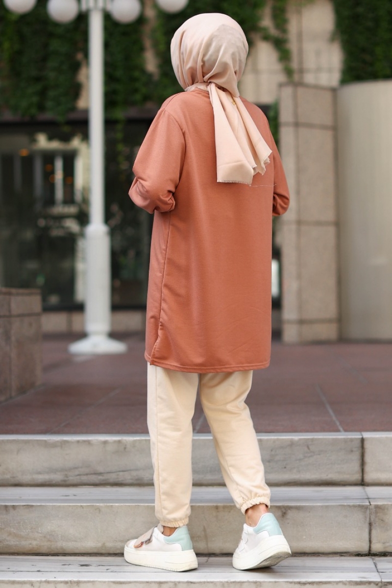 Jasia Açık Kahverengi Tunik