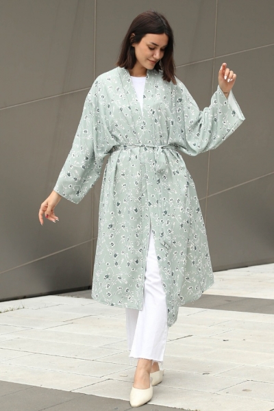 Konate Mint Yeşili Kimono