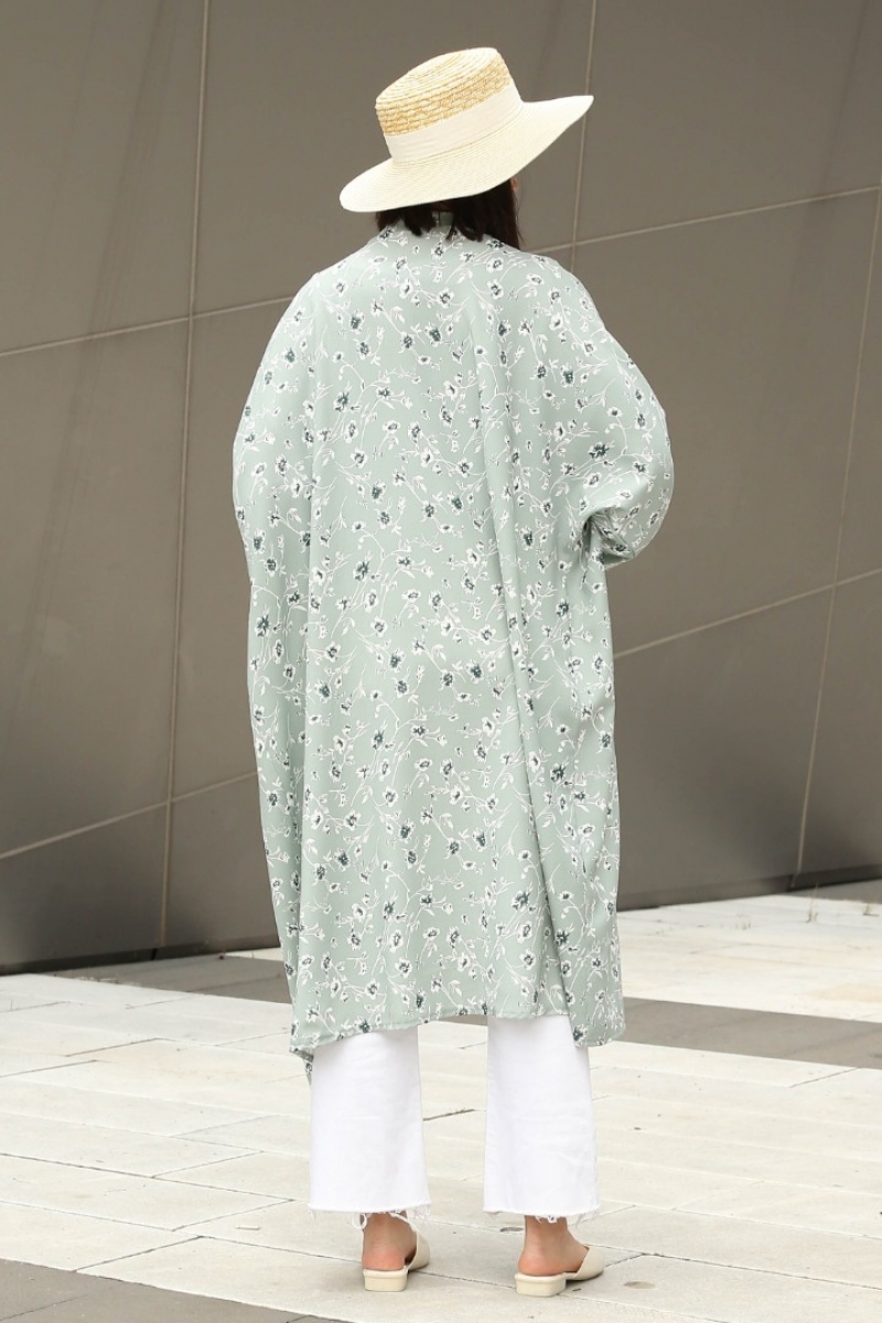 Konate Mint Yeşili Kimono