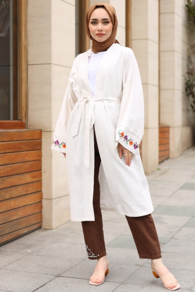 Lizon Ekru Kimono
