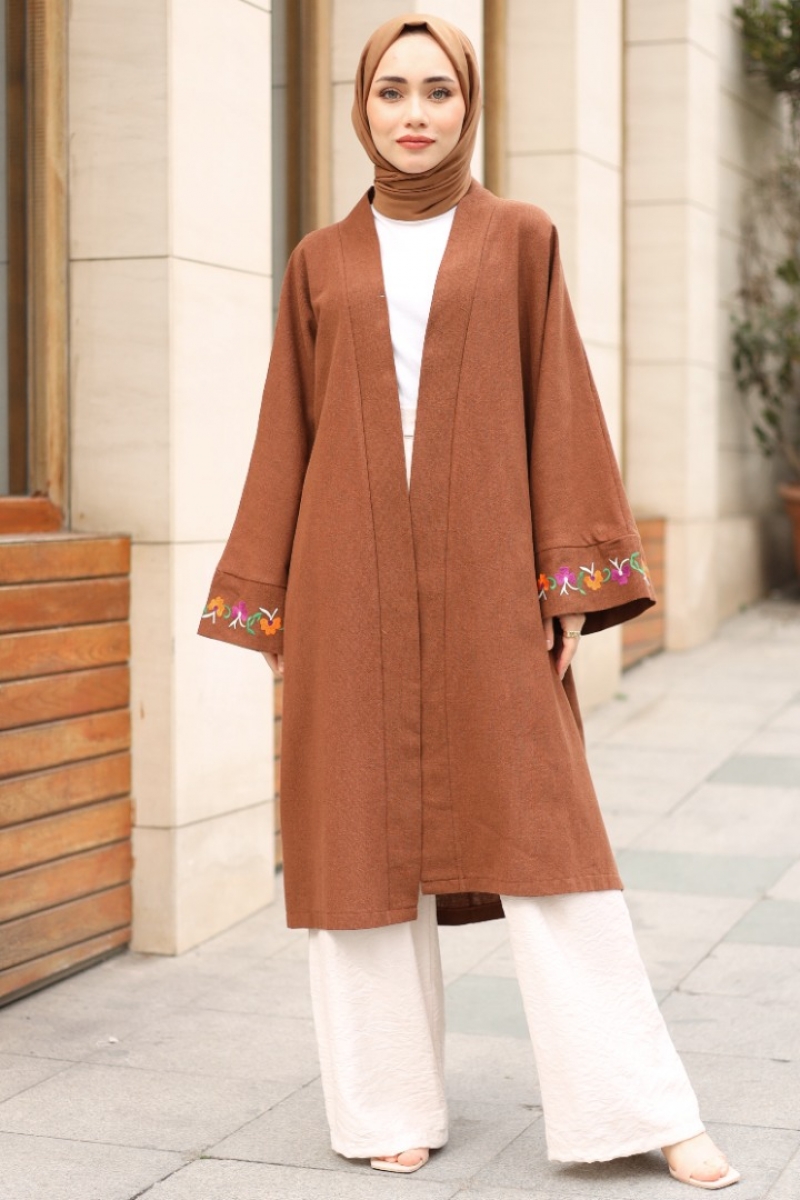 Lizon Kahverengi Kimono