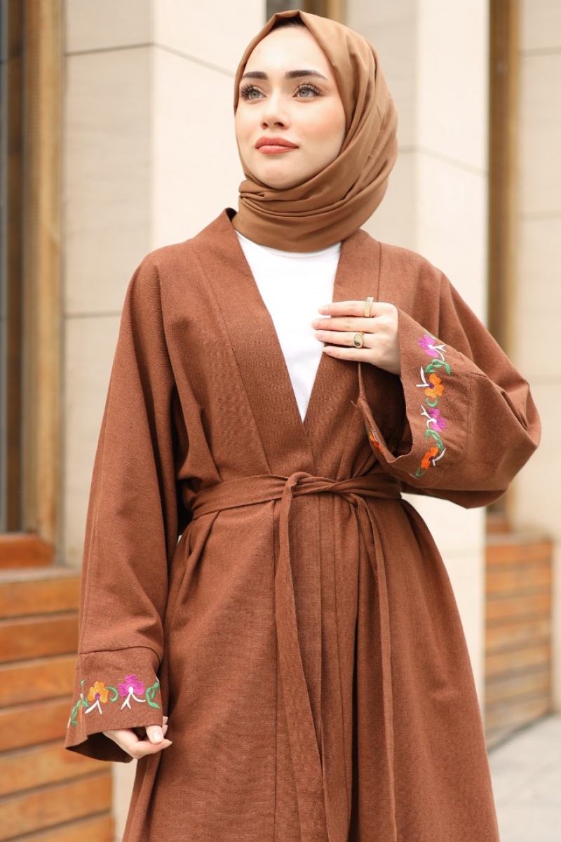 Lizon Kahverengi Kimono