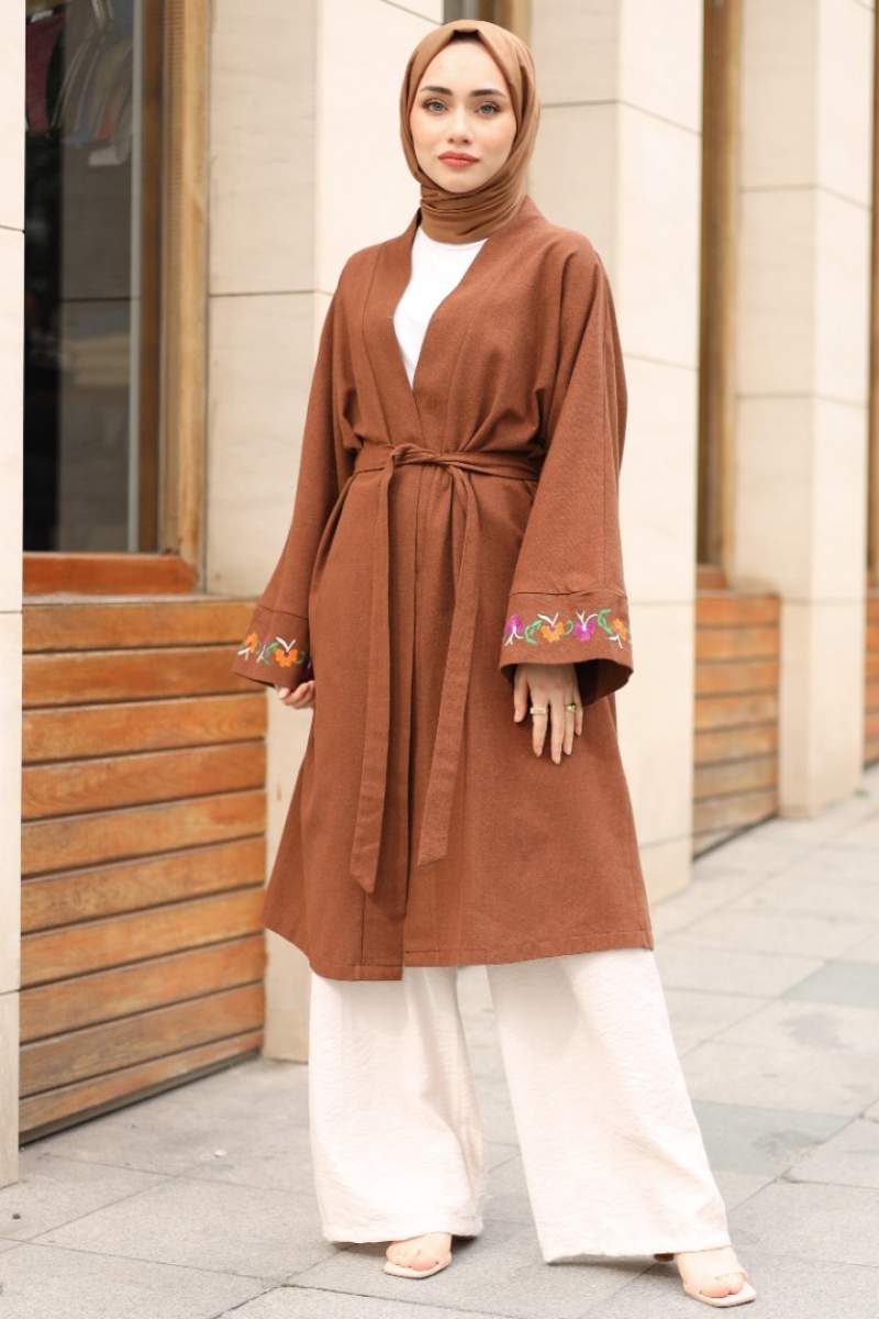 Lizon Kahverengi Kimono