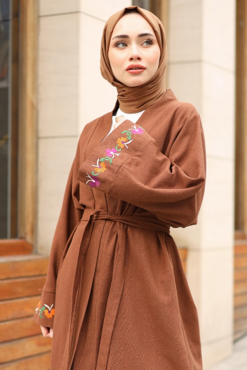 Lizon Kahverengi Kimono