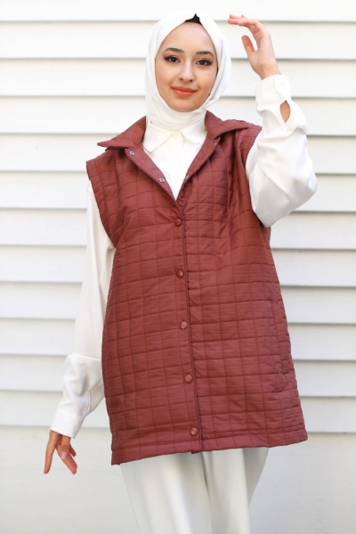 Lujan Kahverengi Yelek