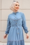 Mahima Açık Mavi Kot Elbise