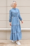 Mahima Açık Mavi Kot Elbise