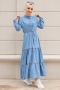 Mahima Açık Mavi Kot Elbise