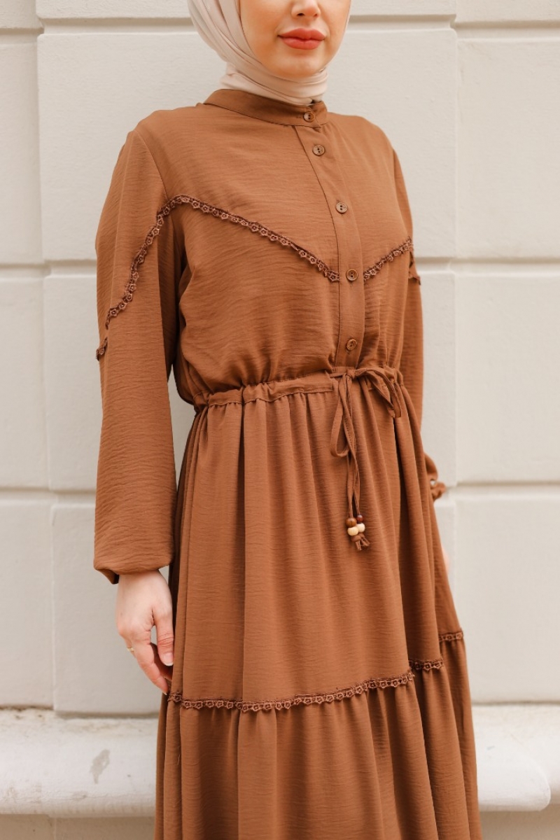 Mahima Kahverengi Elbise