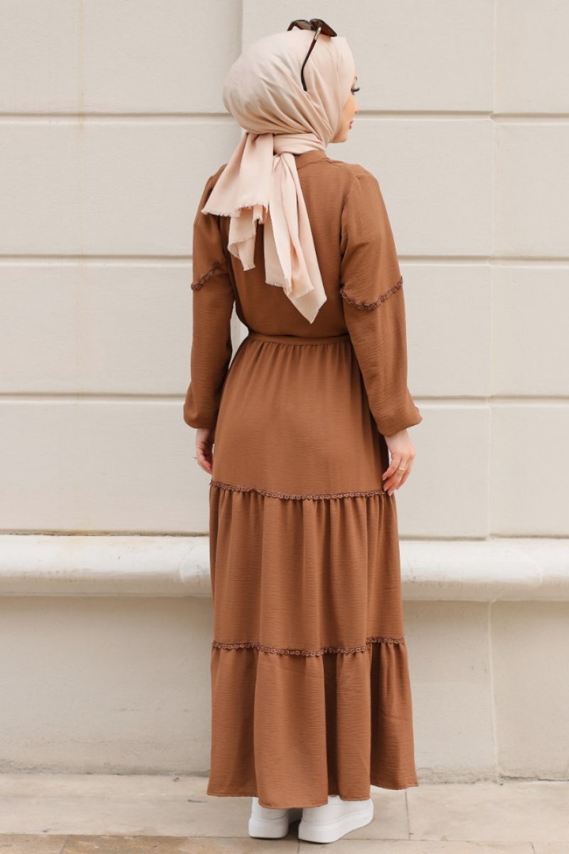 Mahima Kahverengi Elbise