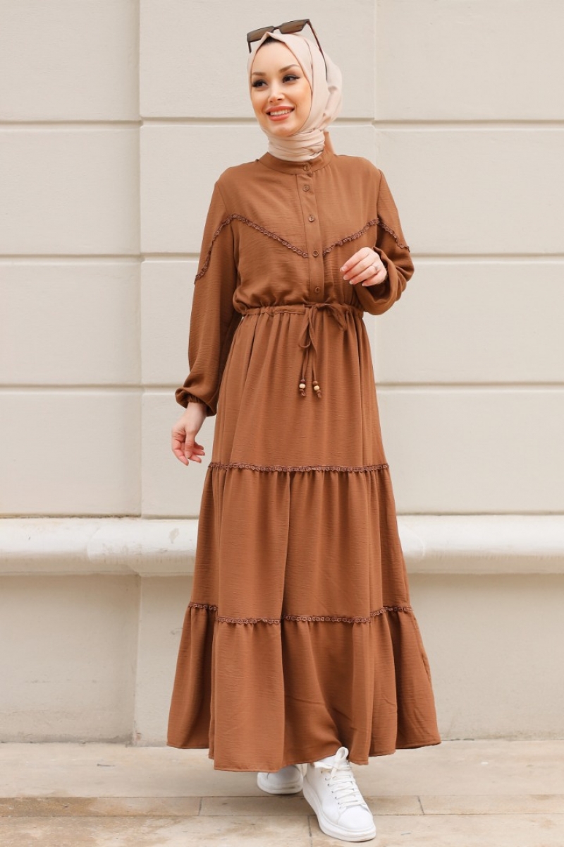 Mahima Kahverengi Elbise