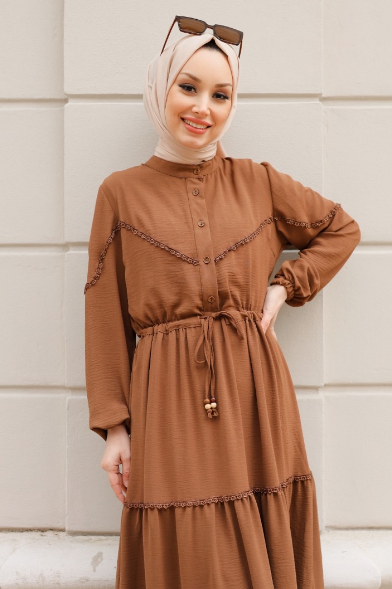 Mahima Kahverengi Elbise