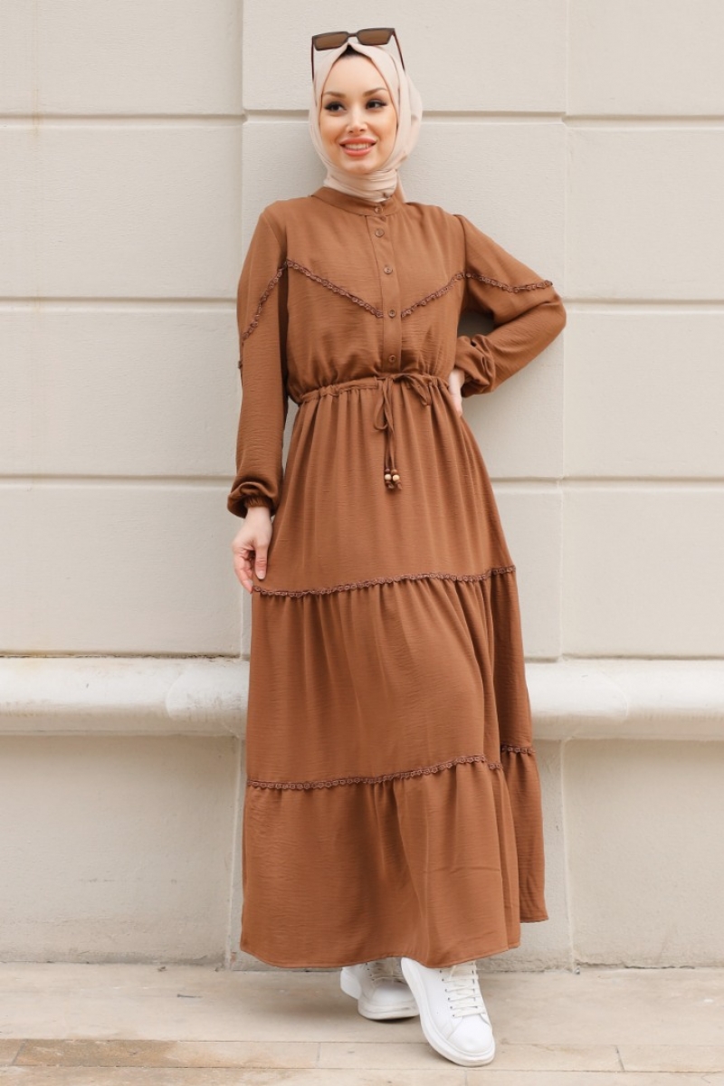 Mahima Kahverengi Elbise