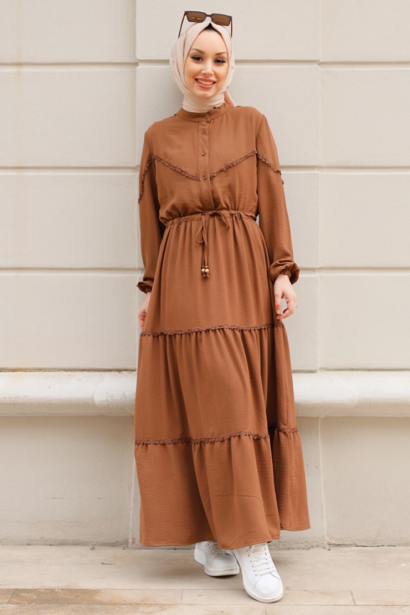 Mahima Kahverengi Elbise