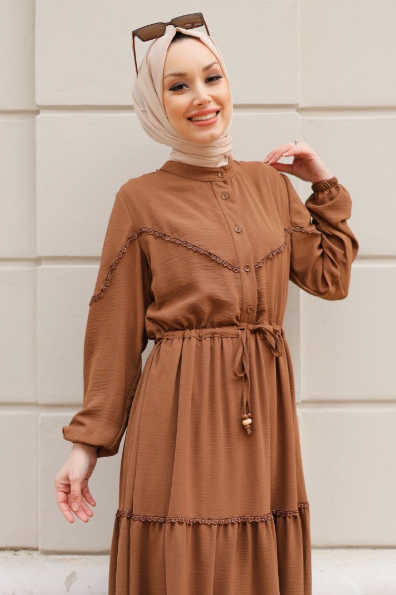 Mahima Kahverengi Elbise
