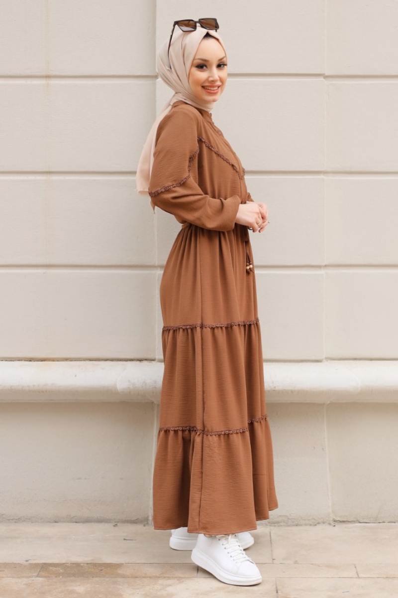 Mahima Kahverengi Elbise