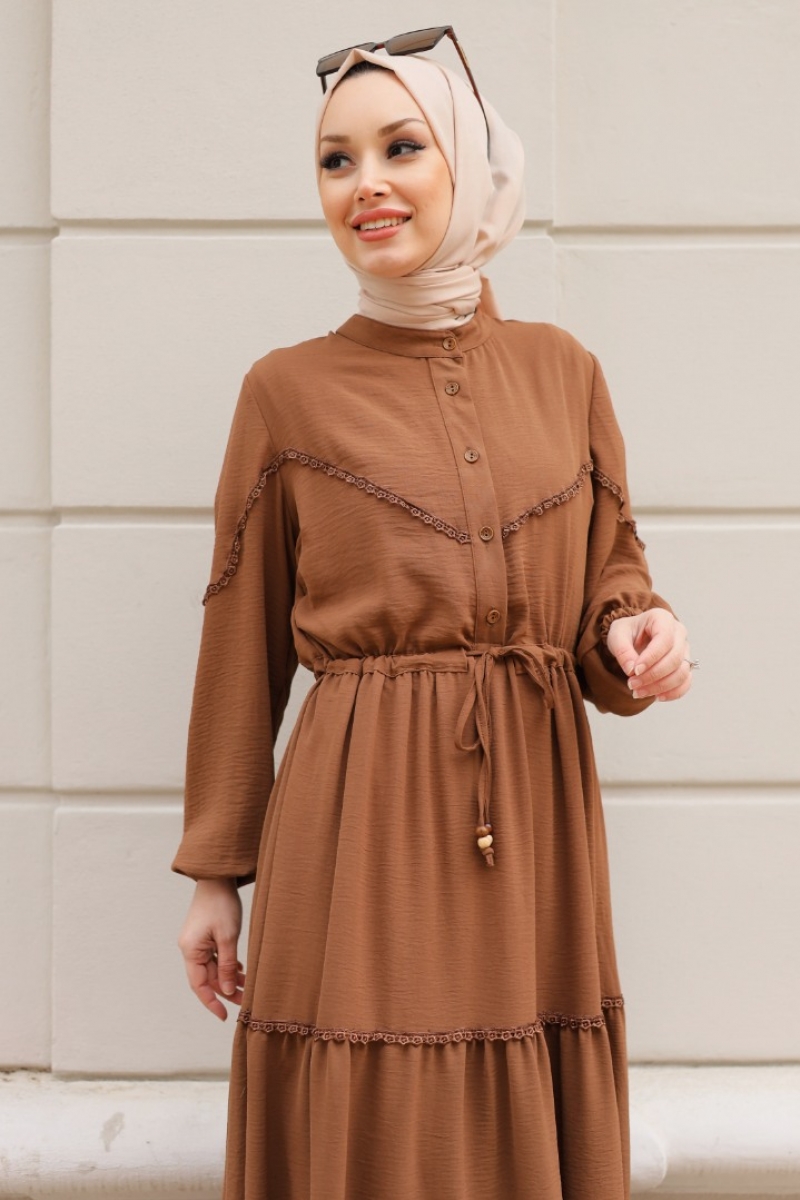 Mahima Kahverengi Elbise