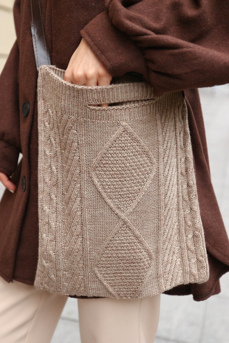 Marika Vizon Triko Çanta