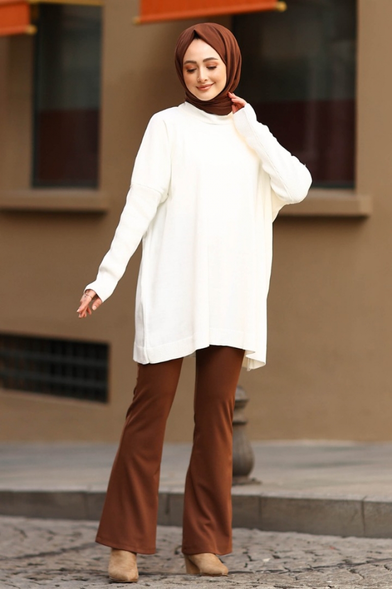Merida Beyaz Tunik